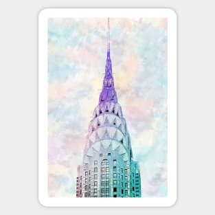 Chrysler Building (Watercolor) Sticker